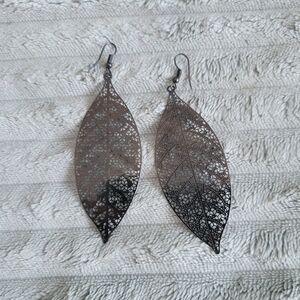 Elegant Silver Leaf Earrings